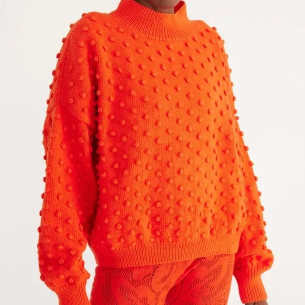 Misha & Puff Adult Popcorn Sweater - Persimmon | Large